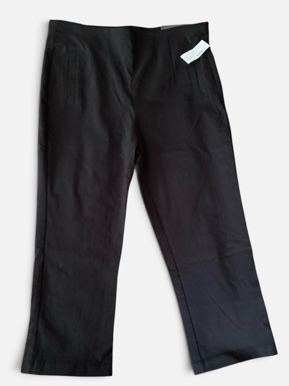 NWT Maurices Capri Bengaline Black High Rise Sz Medium